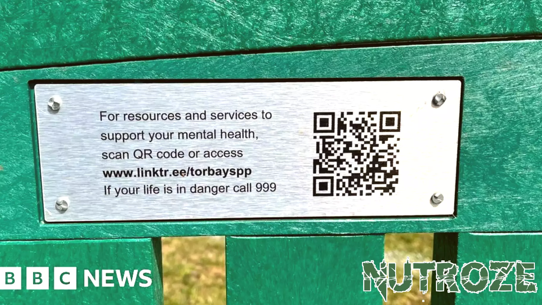 Plaques unveiled across Torbay to encourage mental health chats